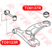 TO0123R VTR Сайлентблок нижнего рычага передней подвески, передний
