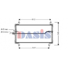 082160N AKS DASIS Конденсатор, кондиционер