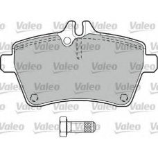 598704 VALEO Комплект тормозных колодок, дисковый тормоз