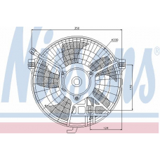 85403 NISSENS Вентилятор, конденсатор кондиционера