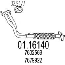 01.16140 MTS Труба выхлопного газа