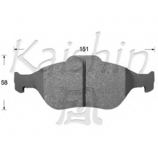 FK2271 KAISHIN Комплект тормозных колодок, дисковый тормоз