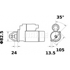 MS 354 MAHLE Стартер