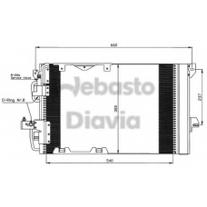 82D0225478A WEBASTO Конденсатор, кондиционер