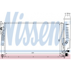 63614 NISSENS Радиатор, охлаждение двигателя