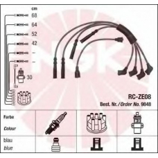 9848 NGK Комплект проводов зажигания