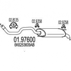 01.97600 MTS Глушитель выхлопных газов конечный