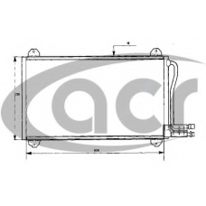 300445 ACR Конденсатор, кондиционер
