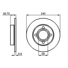 0 986 478 216 BOSCH Тормозной диск