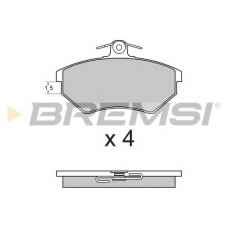 BP2642 BREMSI Комплект тормозных колодок, дисковый тормоз