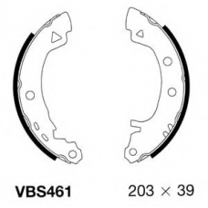 VBS461 MOTAQUIP Комплект тормозных колодок