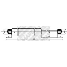 20088 MAPCO Газовая пружина, крышка багажник