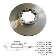 IBT-1182 IPS Parts Тормозной диск