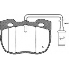 BPA0267.11 OPEN PARTS Комплект тормозных колодок, дисковый тормоз