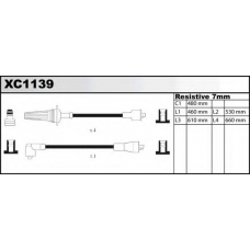 XC1139 QUINTON HAZELL Комплект проводов зажигания