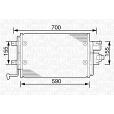 350203238000 MAGNETI MARELLI Конденсатор, кондиционер