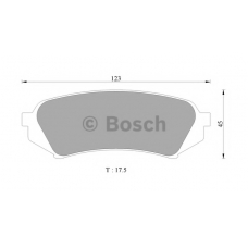 0 986 505 679 BOSCH Комплект тормозных колодок, дисковый тормоз