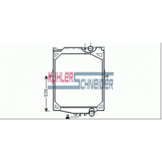 3901002 KUHLER SCHNEIDER Радиатор, охлаждение двигател