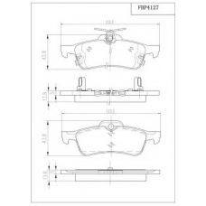 FBP4127 FI.BA Комплект тормозных колодок, дисковый тормоз