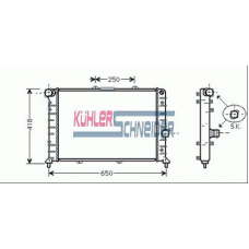 2100041 KUHLER SCHNEIDER Радиатор, охлаждение двигател