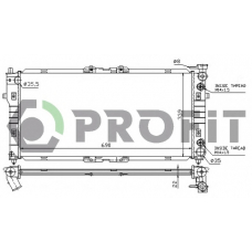 PR 3030A3 PROFIT Радиатор, охлаждение двигателя
