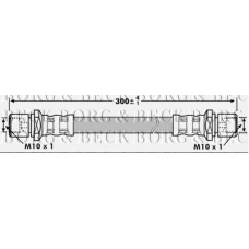 BBH7205 BORG & BECK Тормозной шланг