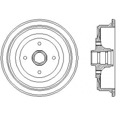94021400 TEXTAR Тормозной барабан