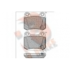 RB1634 R BRAKE Комплект тормозных колодок, дисковый тормоз