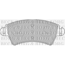 BBP1805 BORG & BECK Комплект тормозных колодок, дисковый тормоз