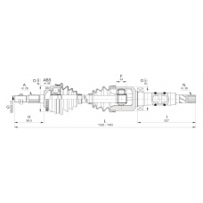 DRS6328.00 OPEN PARTS Приводной вал