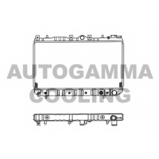 100436 AUTOGAMMA Радиатор, охлаждение двигателя