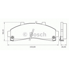 0 986 BB0 703 BOSCH Комплект тормозных колодок, дисковый тормоз