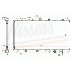 62456A NISSENS Радиатор, охлаждение двигателя
