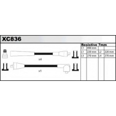 XC836 QUINTON HAZELL Комплект проводов зажигания