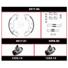 3017.06 WOKING Комплект тормозов, барабанный тормозной механизм