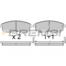 BP2569 BREMSI Комплект тормозных колодок, дисковый тормоз