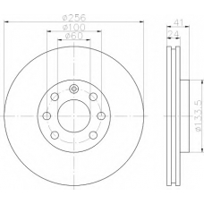 8DD 355 101-501 HELLA Тормозной диск