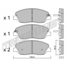 803.0 TRUSTING Комплект тормозных колодок, дисковый тормоз