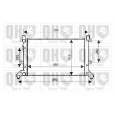 QER2058 QUINTON HAZELL Радиатор, охлаждение двигателя