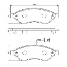 0 986 494 111 BOSCH Комплект тормозных колодок, дисковый тормоз