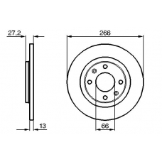 0 986 478 847 BOSCH Тормозной диск