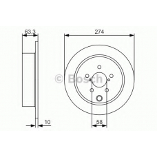 0 986 479 634 BOSCH Тормозной диск