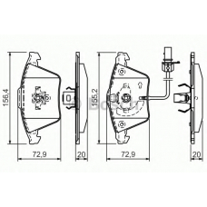 0 986 494 271 BOSCH Комплект тормозных колодок, дисковый тормоз