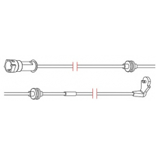 8157 CARRAB BRAKE PARTS Сигнализатор, износ тормозных колодок