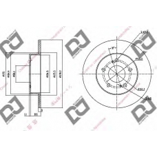 BD1113 DJ PARTS Тормозной диск