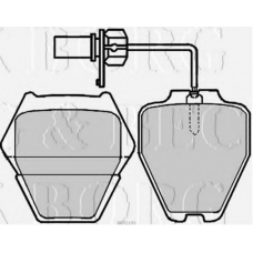 BBP2199 BORG & BECK Комплект тормозных колодок, дисковый тормоз