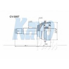 CV-3007 KAVO PARTS Шарнирный комплект, приводной вал