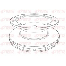 NCA1199.20 REMSA Тормозной диск