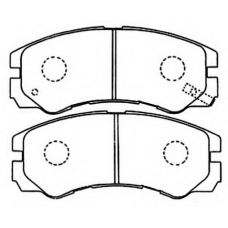 AKD-1343 ASVA Комплект тормозных колодок, дисковый тормоз