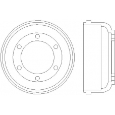 MBD017 MINTEX Тормозной барабан